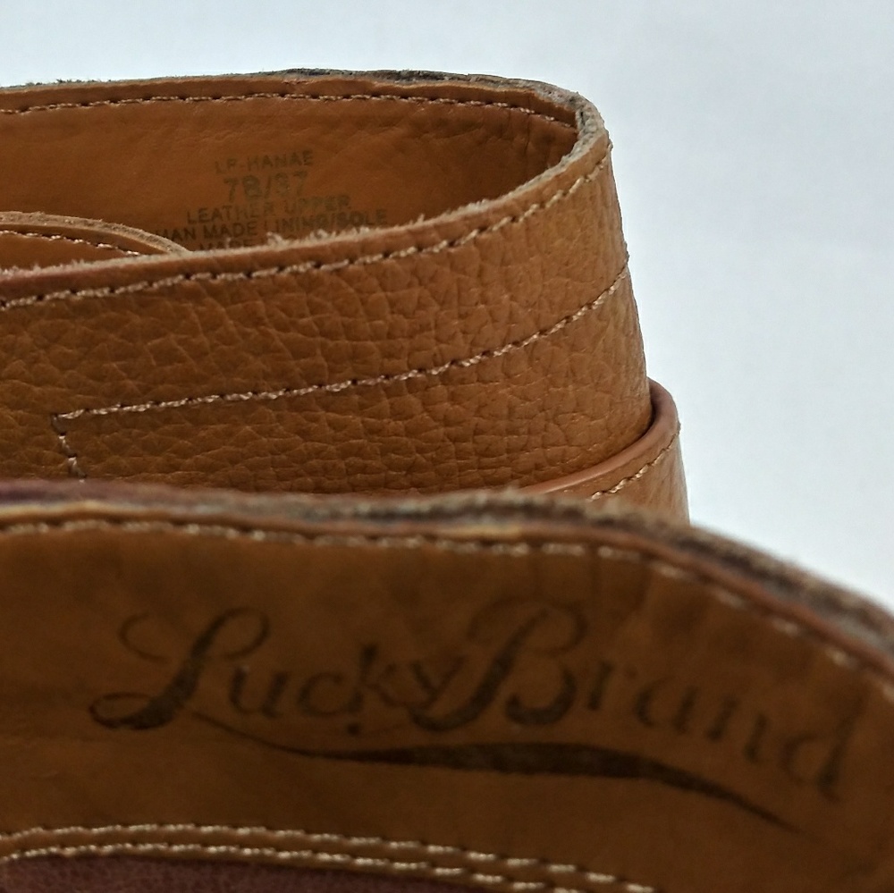 **SOLD SOLD**Lucky Brand Hanae Leather Distressd - Picture 6 of 8